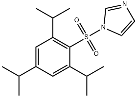 1-(2,4,6-三异丙基苯基磺酰)咪唑 结构式