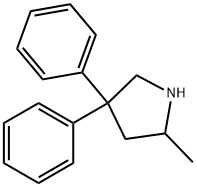 2-METHYL-4,4-DIPHENYL-PYRROLIDINE 结构式