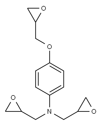 P-(2,3-环氧丙氧基)-N,N-二(2,3-环氧丙基)苯胺 结构式