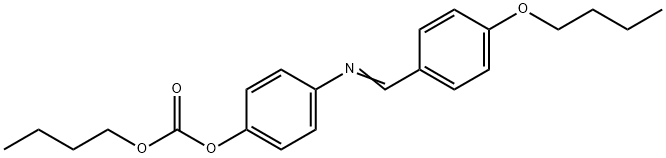 Carbonic acid 4-(4-butoxybenzylideneamino)phenylbutyl ester 结构式