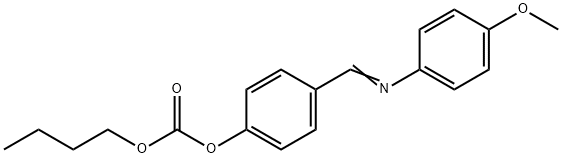 4'-正丁氧基羰氧基苯亚甲基-4-甲氧苯胺 结构式