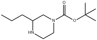 1-BOC-3-丙基哌嗪 结构式