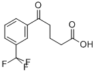 5-OXO-5-(3-TRIFLUOROMETHYLPHENYL)VALERIC ACID 结构式