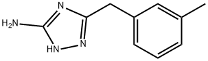 5-(3-甲基苄基)-4H-1,2,4-三唑-3-胺 结构式