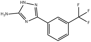 5-(3-三氟甲基苯基)-4H-1,2,4-三唑-3-胺 结构式