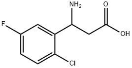 3-aMino-3-(2-chloro-5-fluorophenyl)propanoic acid 结构式