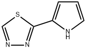 1,3,4-Thiadiazole,  2-(1H-pyrrol-2-yl)- 结构式