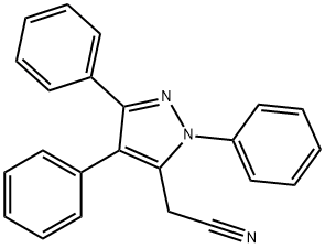 1,3,4-triphenyl-1H-pyrazole-5-acetonitrile  结构式