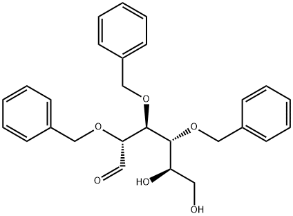 2,3,4-TRI-O-BENZYL-D-GLUCOPYRANOSE 结构式