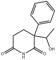 3-(1-Hydroxyethyl)-3-phenyl-2,6-piperidinedione 结构式