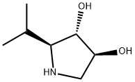 3,4-Pyrrolidinediol, 2-(1-methylethyl)-, (2S,3S,4S)- (9CI) 结构式