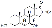 Androst-5-en-17-one, 16-bromo-3,7-dihydroxy-, (3alpha,7beta,16alpha)- (9CI) 结构式