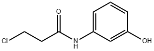 3-氯-N-(3-羟基苯基)丙酰胺 结构式