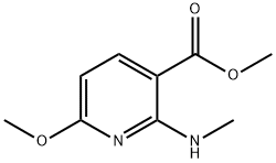 3-Pyridinecarboxylicacid,6-methoxy-2-(methylamino)-,methylester(9CI) 结构式