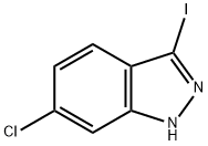 6-氯-3-碘-1H-吲唑 结构式