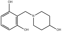1,3-Benzenediol, 2-[(4-hydroxy-1-piperidinyl)methyl]- (9CI) 结构式