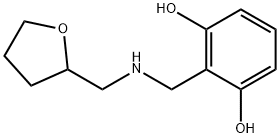 1,3-Benzenediol, 2-[[[(tetrahydro-2-furanyl)methyl]amino]methyl]- (9CI) 结构式