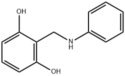 1,3-Benzenediol, 2-[(phenylamino)methyl]- (9CI) 结构式