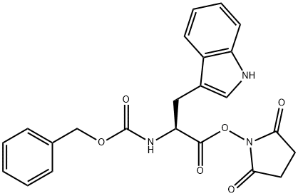 Z-色氨酸叔丁氧羰基-OSU 结构式