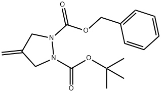 1-Boc-2-cbz-4-methylene-pyrazolidine 结构式