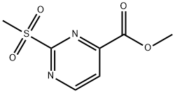 2-(甲基磺酰基)嘧啶-4-甲酸乙酯 结构式