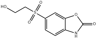 6-(2-羟乙基砜基)苯并恶唑酮 结构式