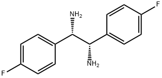 (1S,  2S)-1,2-Bis(4-fluorophenyl)-1,2-ethanediamine  dihydrochloride 结构式