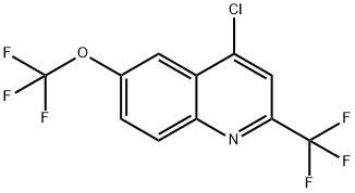 2-三氟甲基-4-氯-6-三氟甲氧基喹啉 结构式