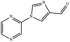 1-(吡嗪-2-基)-1H-咪唑-4-甲醛 结构式