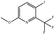 3-IODO-6-METHOXY-2-TRIFLUOROMETHYL-PYRIDINE 结构式