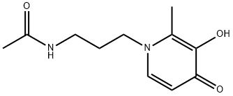 Acetamide, N-[3-(3-hydroxy-2-methyl-4-oxo-1(4H)-pyridinyl)propyl]- (9CI) 结构式