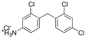 3-chloro-4-(2,4-dichlorobenzyl)anilinium chloride 结构式