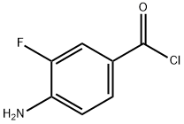 Benzoyl chloride, 4-amino-3-fluoro- (9CI) 结构式