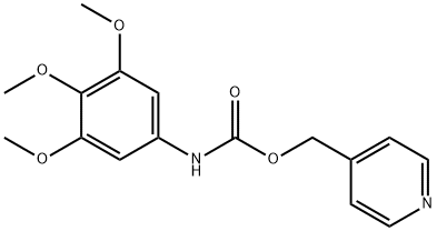 3,4,5-Trimethoxycarbanilic acid 4-pyridylmethyl ester 结构式
