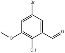 5-溴-2-羟基-3-甲氧基苯甲醛 结构式
