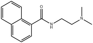 N-[2-(Dimethylamino)ethyl]naphthalene-1-carboxamide 结构式