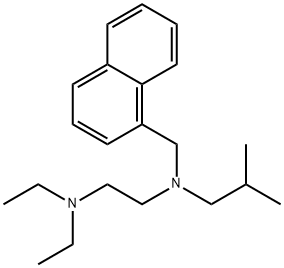 N,N-Diethyl-N'-(2-methylpropyl)-N'-(1-naphthalenylmethyl)-1,2-ethanediamine 结构式