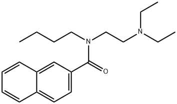 N-Butyl-N-[2-(diethylamino)ethyl]-2-naphthalenecarboxamide 结构式