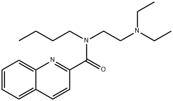 N-Butyl-N-[2-(diethylamino)ethyl]-2-quinolinecarboxamide 结构式