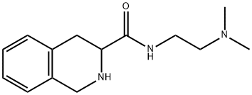 N-[2-(Dimethylamino)ethyl]-1,2,3,4-tetrahydro-3-isoquinolinecarboxamide 结构式