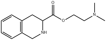 1,2,3,4-Tetrahydro-3-isoquinolinecarboxylic acid [2-(dimethylamino)ethyl] ester 结构式