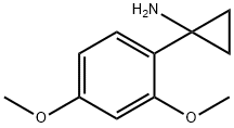 1-(2,4-二甲氧基苯基)-环丙胺 结构式