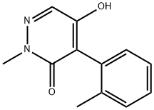 3(2H)-Pyridazinone, 5-hydroxy-2-methyl-4-(2-methylphenyl)- (9CI) 结构式