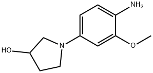 1-(4-氨基-3-甲氧基苯基)吡咯烷-3-醇 结构式