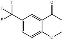 1-(2-甲氧基-5-三氟甲基苯基)乙酮 结构式
