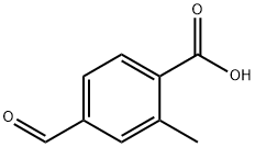 4-甲酰基-2-甲基苯甲酸 结构式