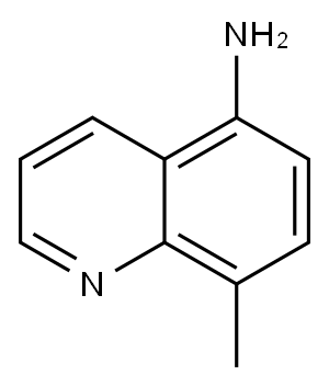 8-甲基-喹啉-5-胺 结构式