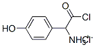 [2-chloro-1-(4-hydroxyphenyl)-2-oxoethyl]ammonium chloride 结构式