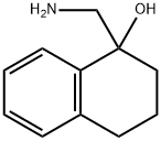 1-(氨基甲基)-1,2,3,4-四氢萘-1-酚 结构式