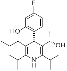 3-Pyridinemethanol, 4-(4-fluoro-2-hydroxyphenyl)-a-methyl-2,6-bis(1-methylethyl)-5-propyl-, (aS,4S)- (9CI) 结构式